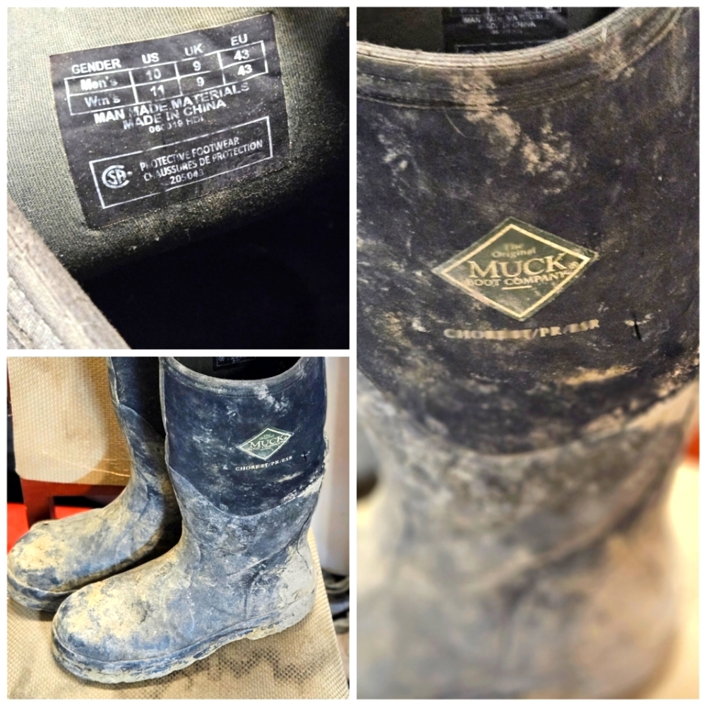 Steel Toe Muck Boots Worn Once
